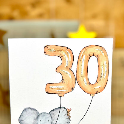 Nelly Turns Thirty Birthday Card