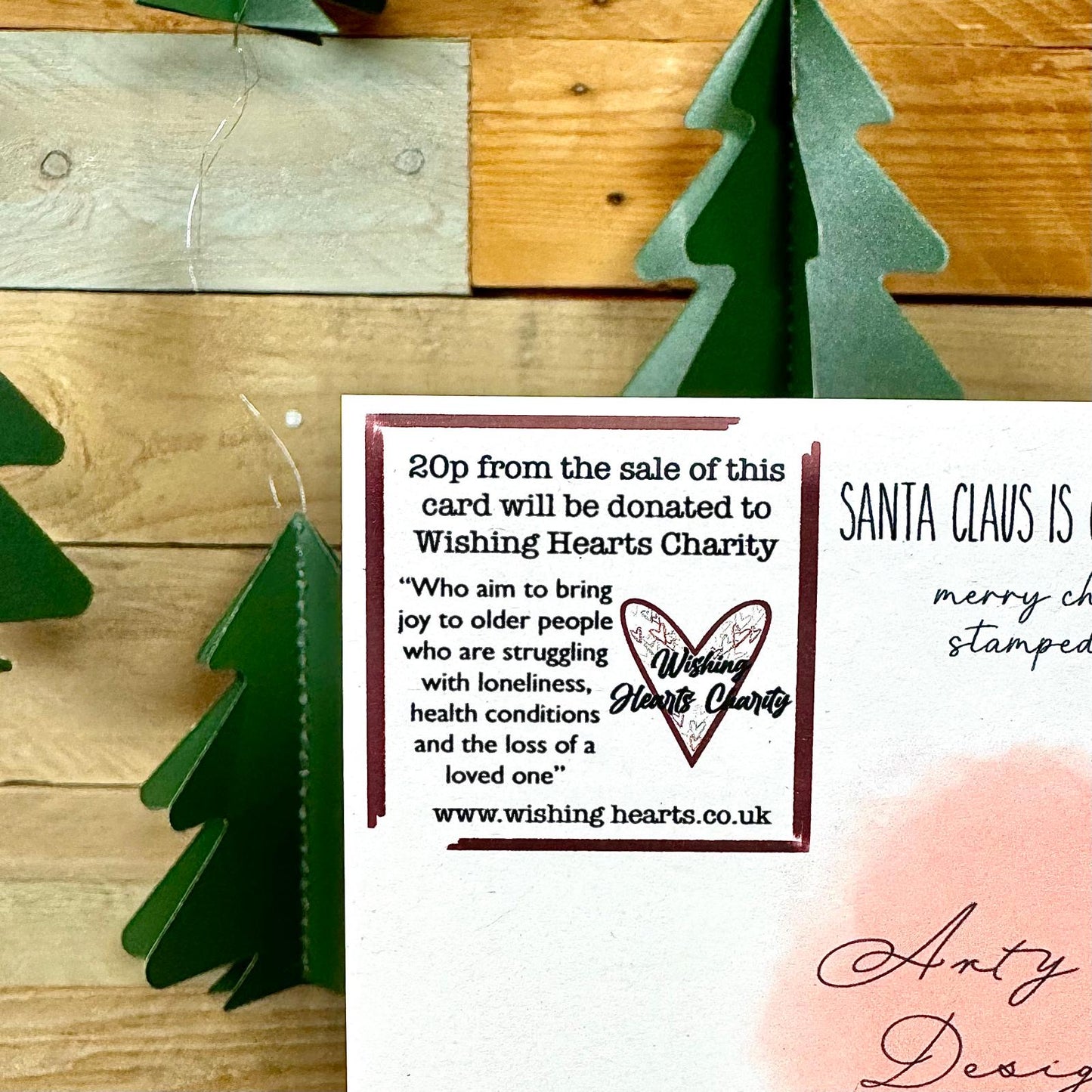 Santa Claus is Coming to Town Charity Christmas Card