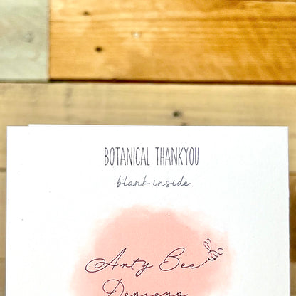 Botanical Thankyou Notelet