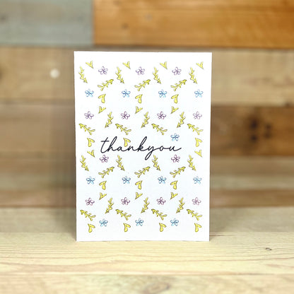 Botanical Thankyou Notelet