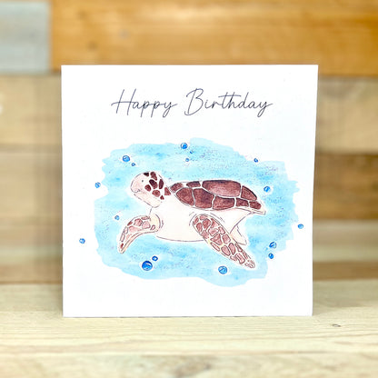 Turtle named Myrtle Birthday Card