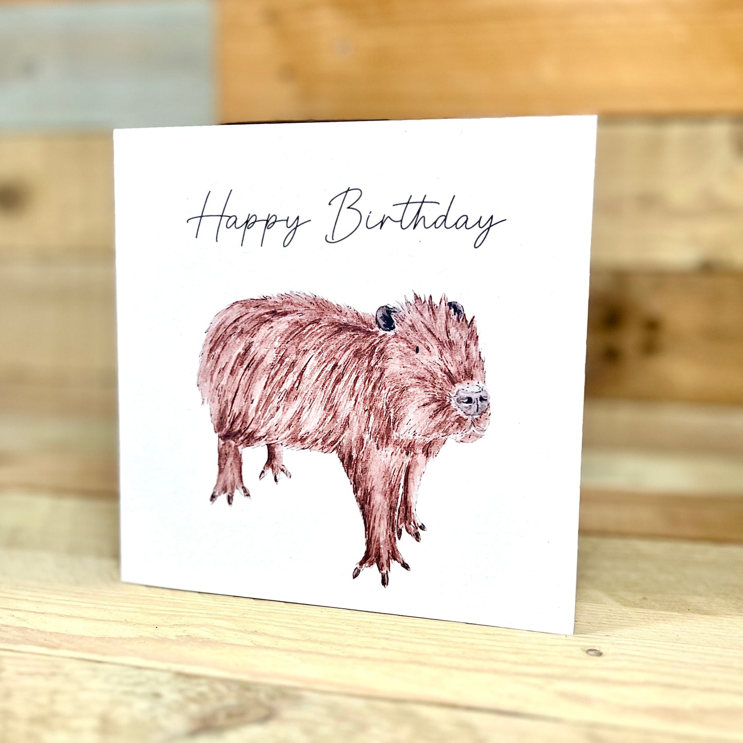 Clive the Capybara Birthday Card