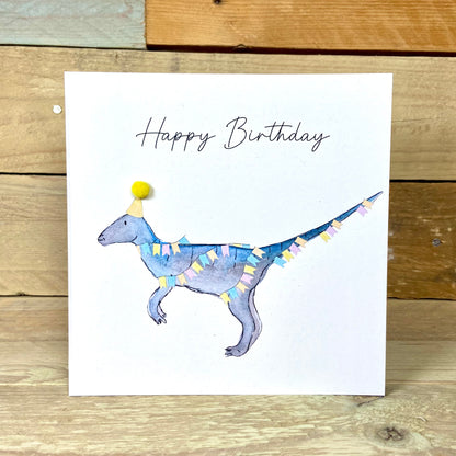 Vinny the Velociraptor Birthday Card