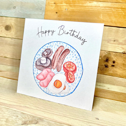 Full English Birthday Card