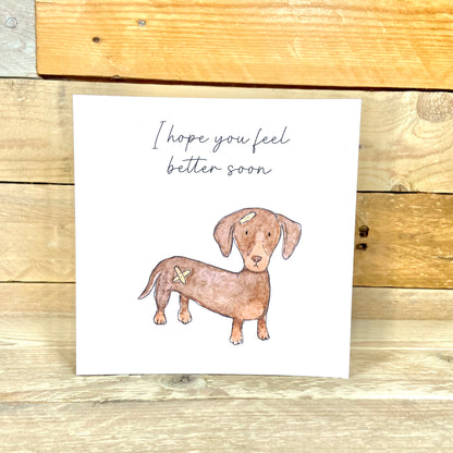 Henry the Hotdog Get Well Soon Card