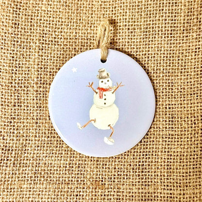 Snowman Ceramic Christmas Decoration