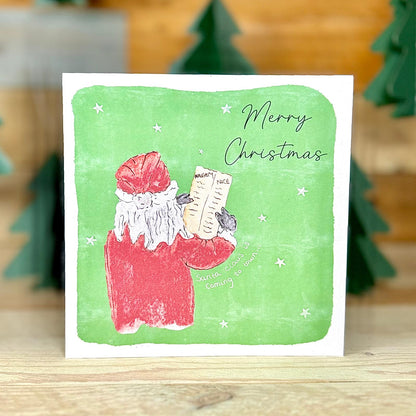 Santa Claus is Coming to Town Charity Christmas Card