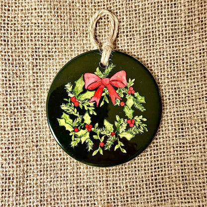 Wreath Ceramic Christmas Decoration