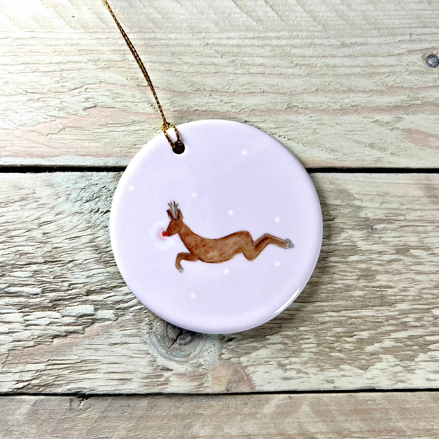 Reindeer Ceramic Christmas Decoration