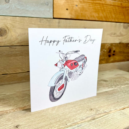 Ariel Motorbike Father's Day Card