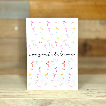 Confetti Congratulations Card