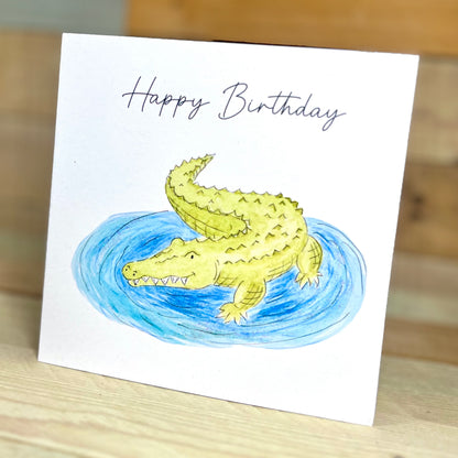 Charlie the Crocodile Birthday Card