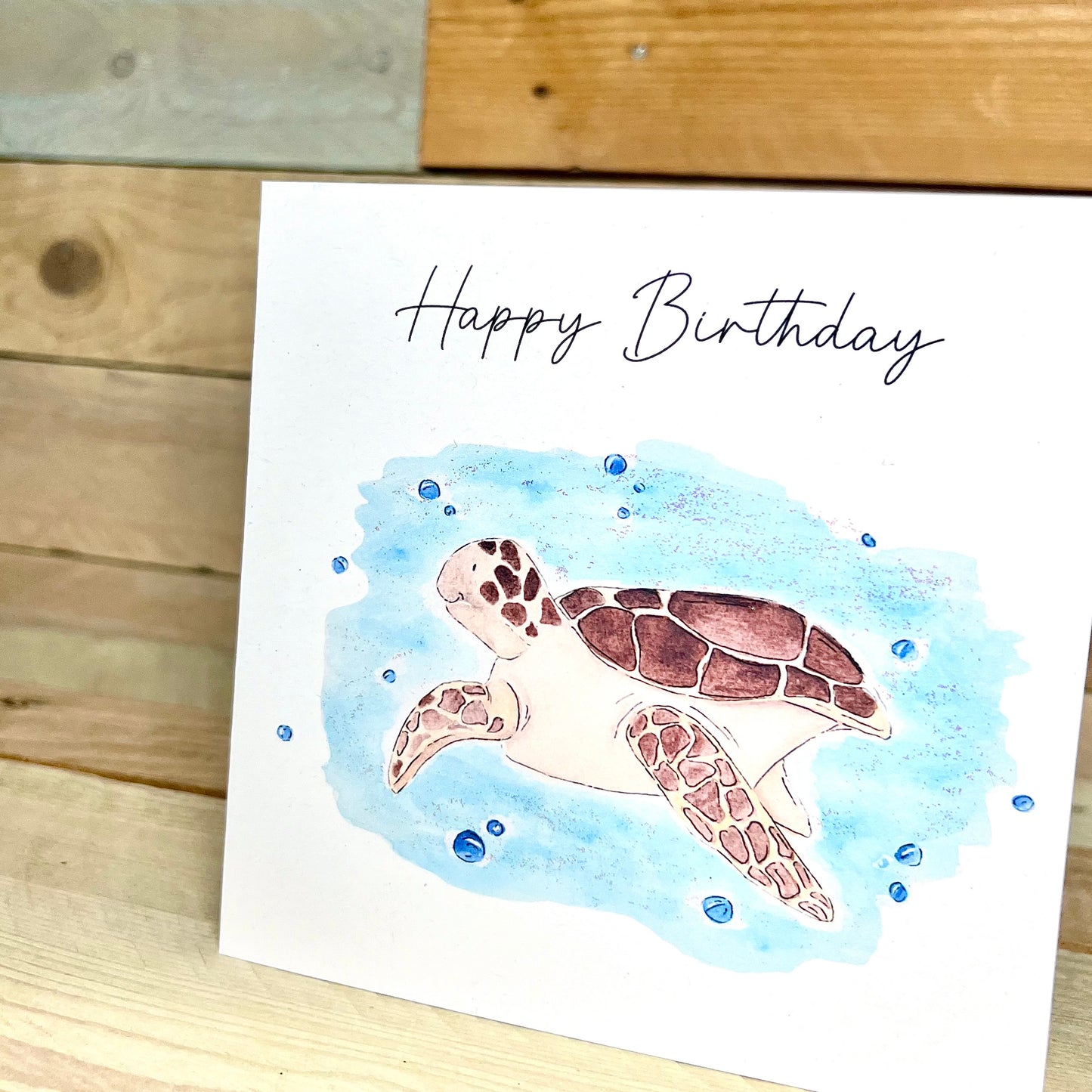 Turtle named Myrtle Birthday Card