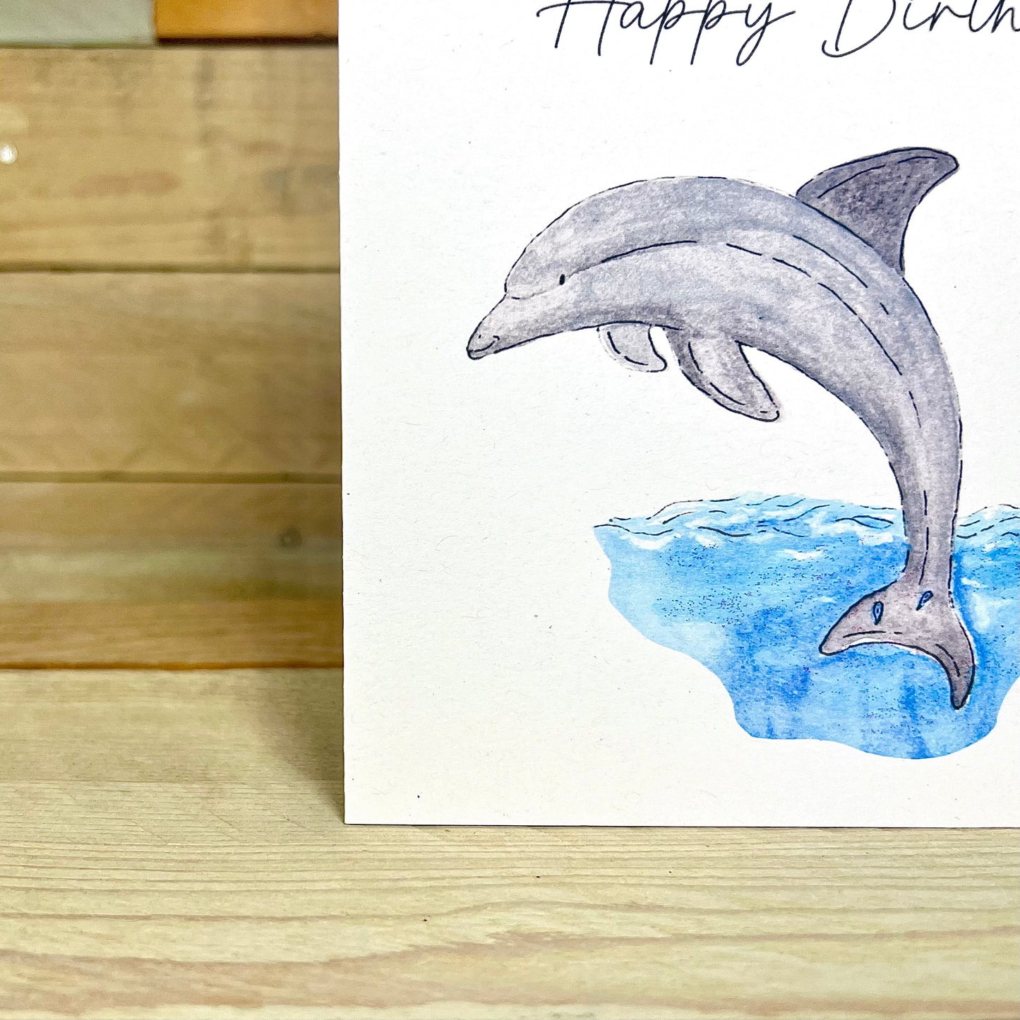 Dippy the Dolphin Birthday Card