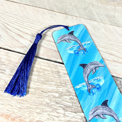 Dolphin Metal Bookmark With Tassel