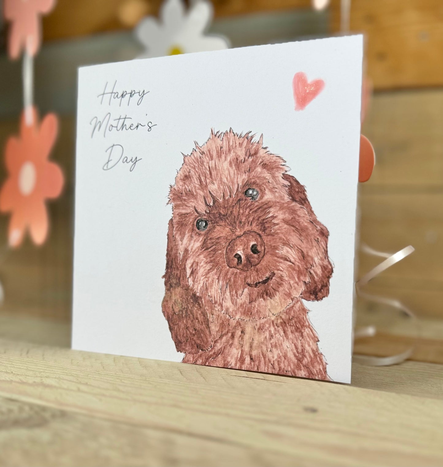 Chico the Cheeky Cockapoo Mother's Day Card