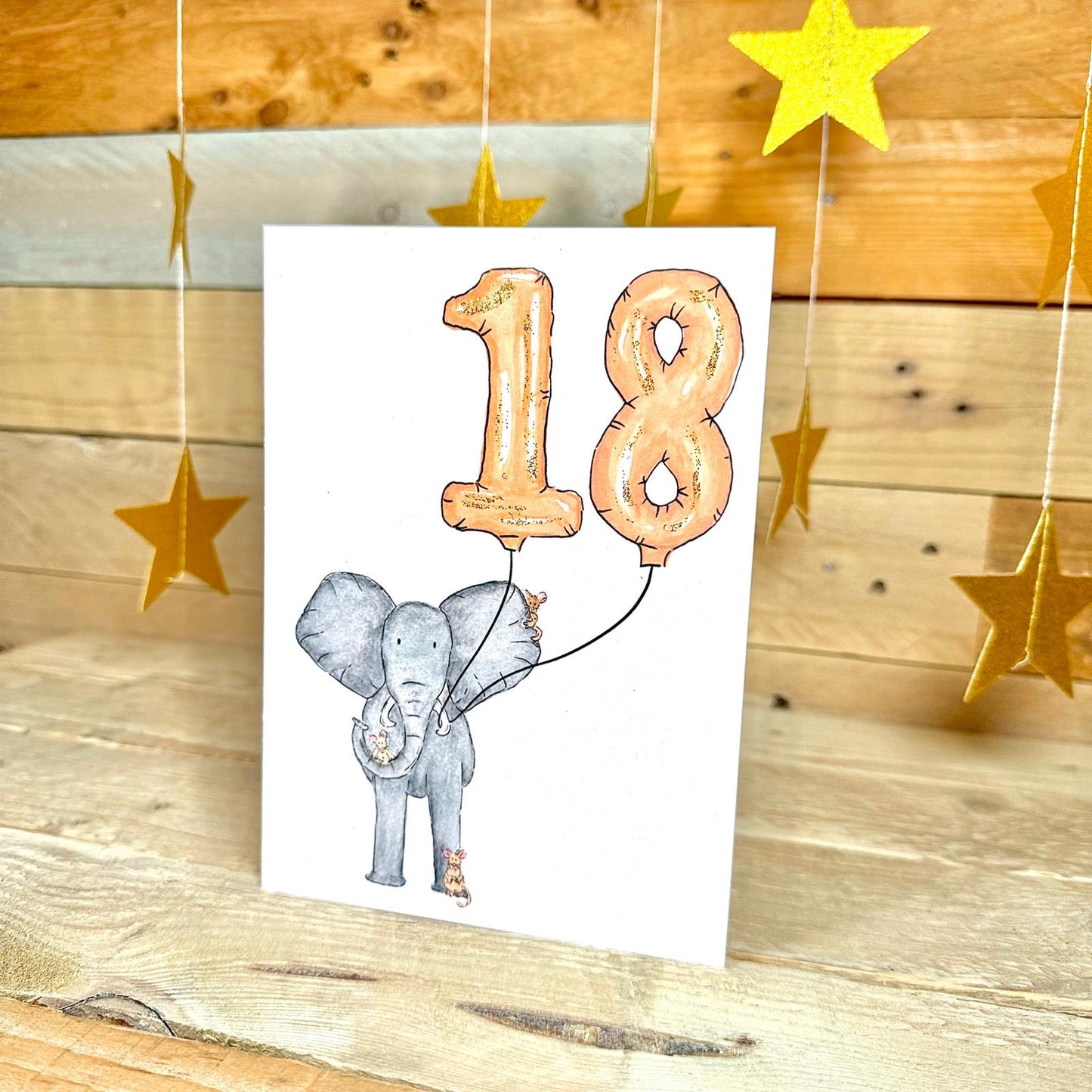 Nelly Turns Eighteen Birthday Card