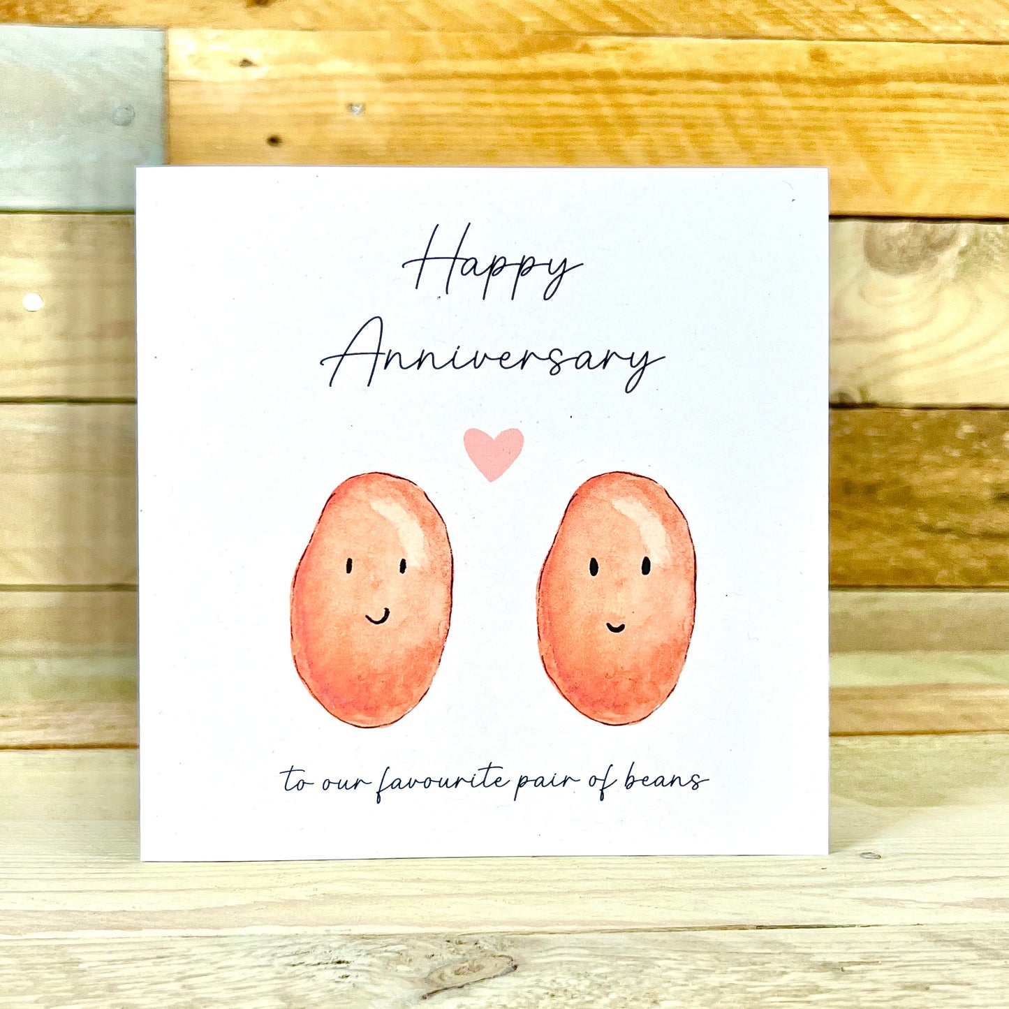 Favourite Bean Anniversary Card