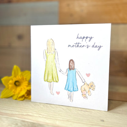 Me, You and Teddy Too Mother's Day Card