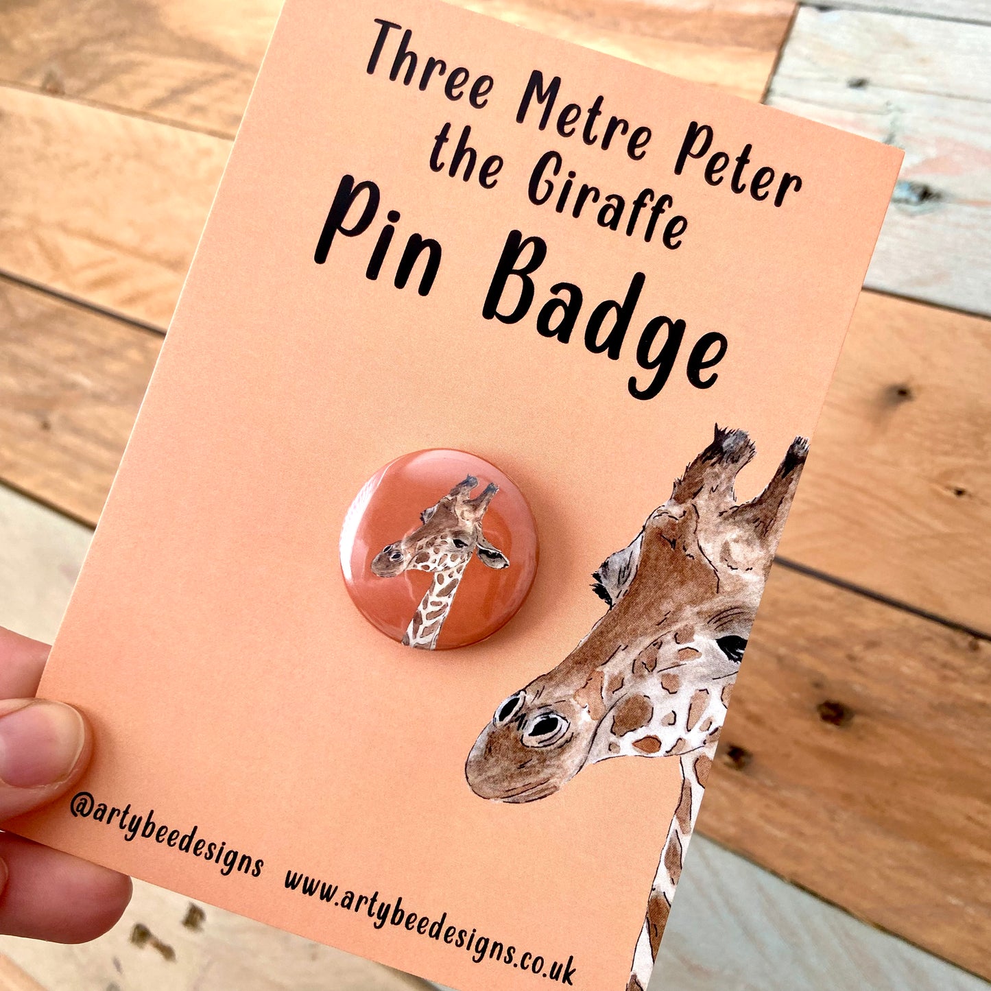 Giraffe Pin Badge