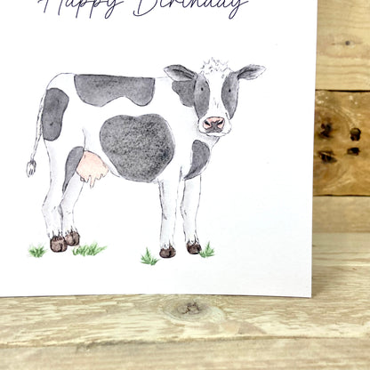 Monica the Moo Cow Birthday Card