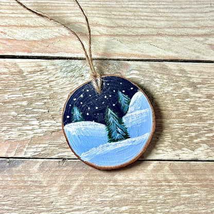 Festive Woodland Hand Painted Christmas Decoration