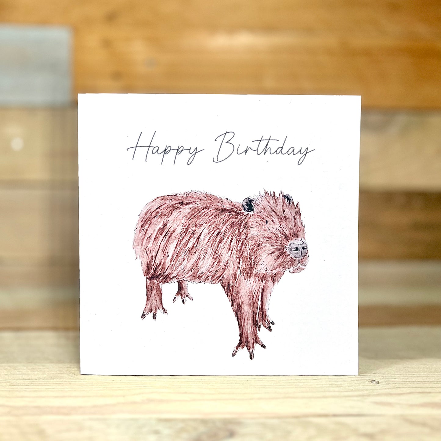 Clive the Capybara Birthday Card