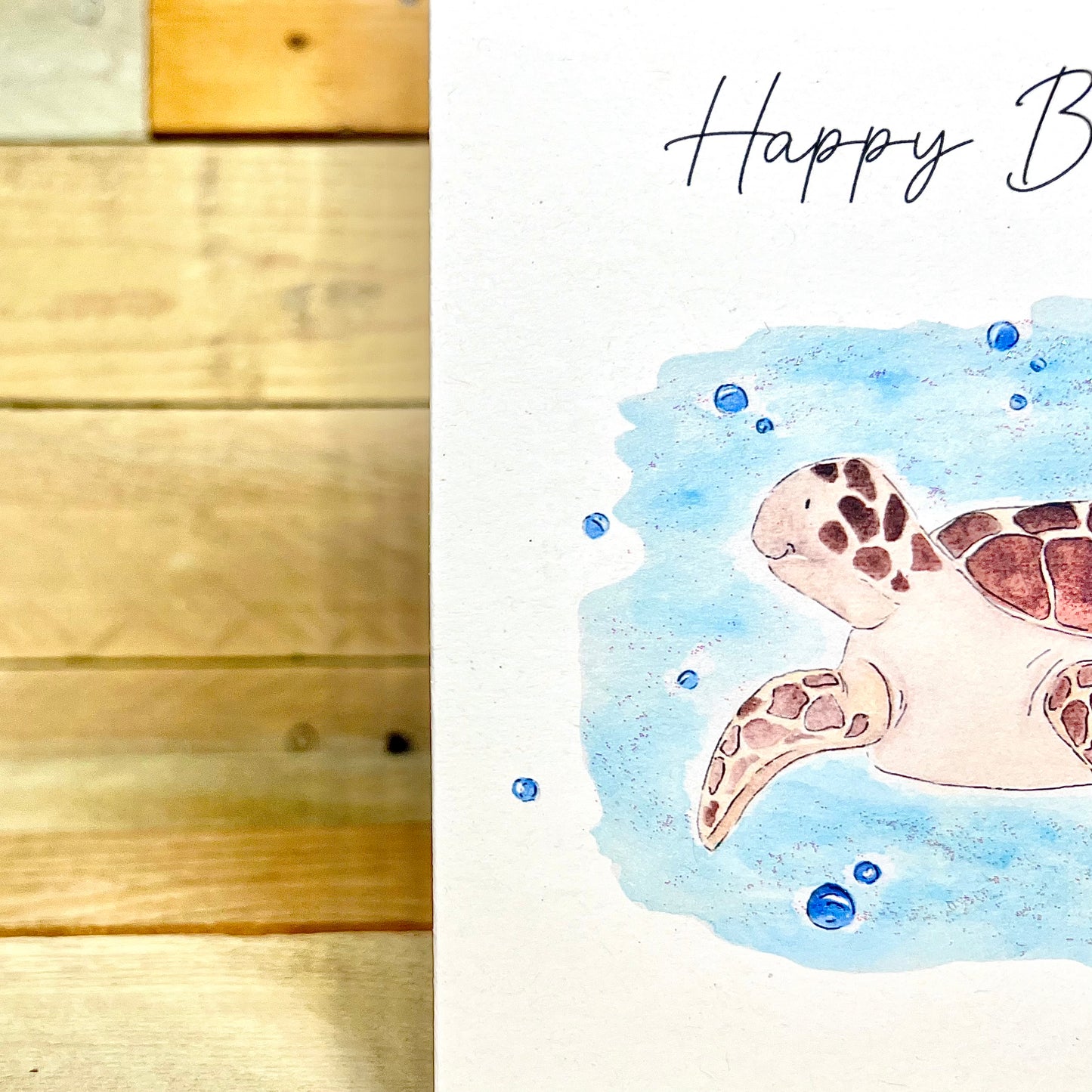 Turtle named Myrtle Birthday Card