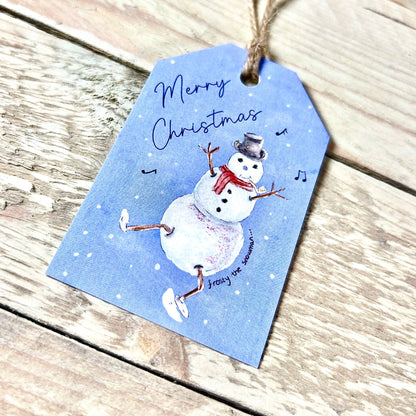 Snowman Christmas Gift Tags