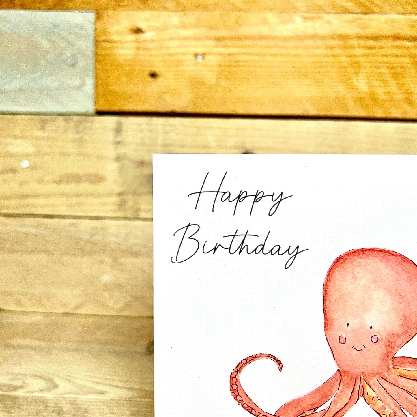 Ollie the Octopus Birthday Card