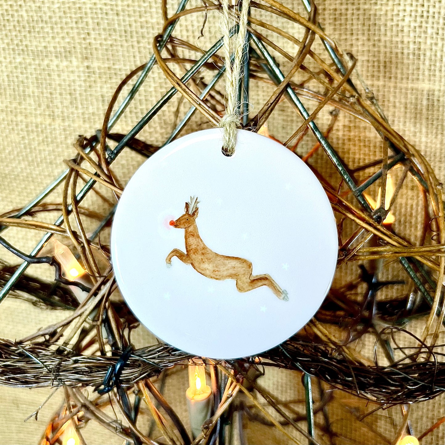 Reindeer Ceramic Christmas Decoration