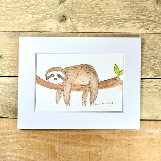 Hugh the Sloth Original Painting