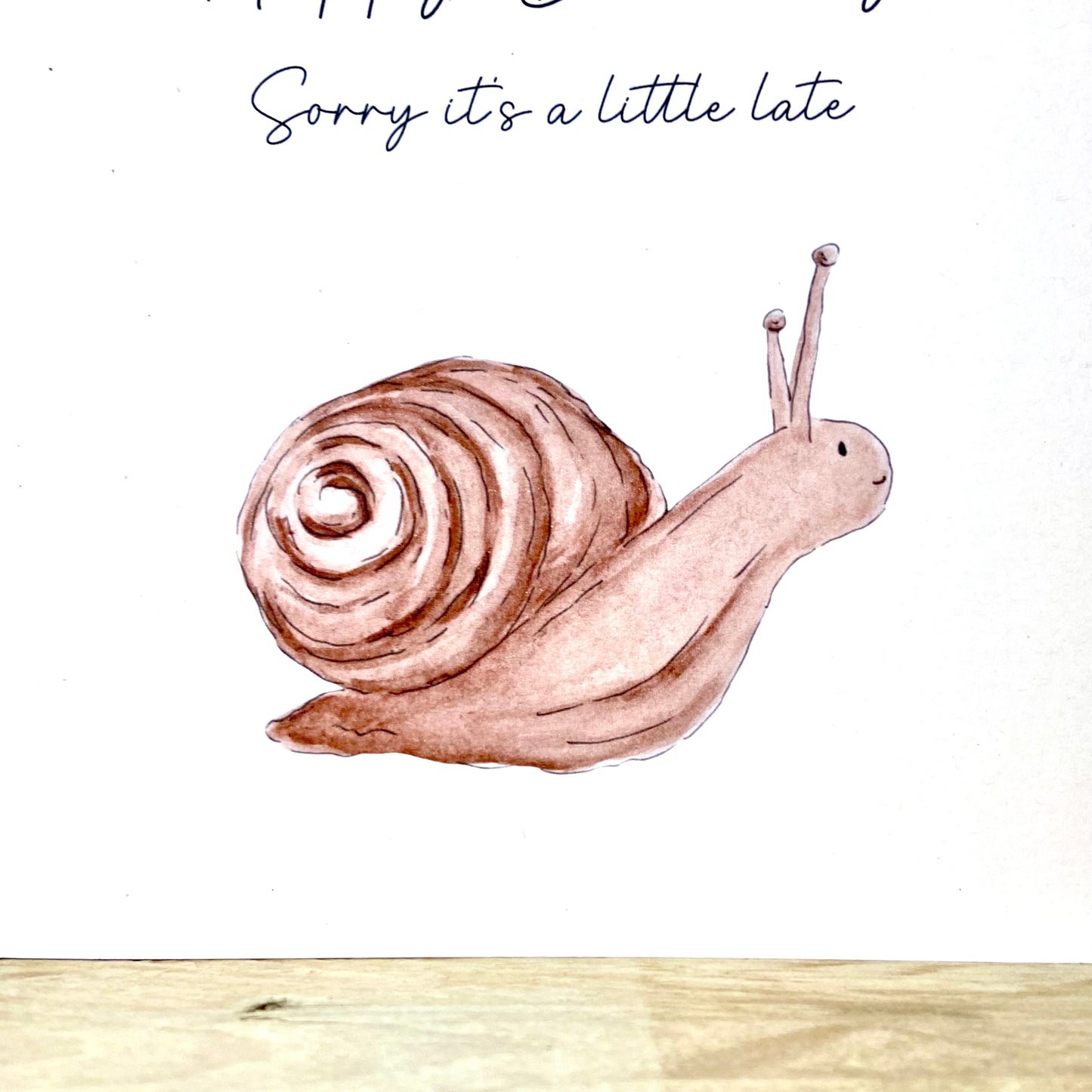 Shelley the Snail Birthday Card