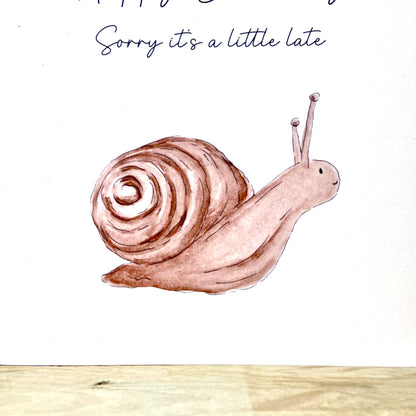 Shelley the Snail Birthday Card