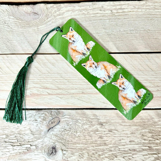 Fox Metal Bookmark With Tassel