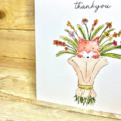 Foxy Florist Thank You Card