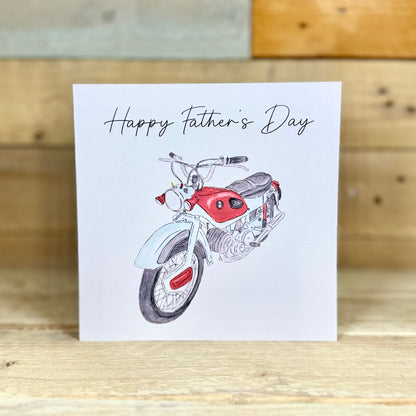 Ariel Motorbike Father's Day Card