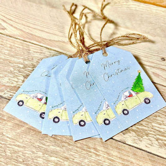 Driving Home Christmas Gift Tags