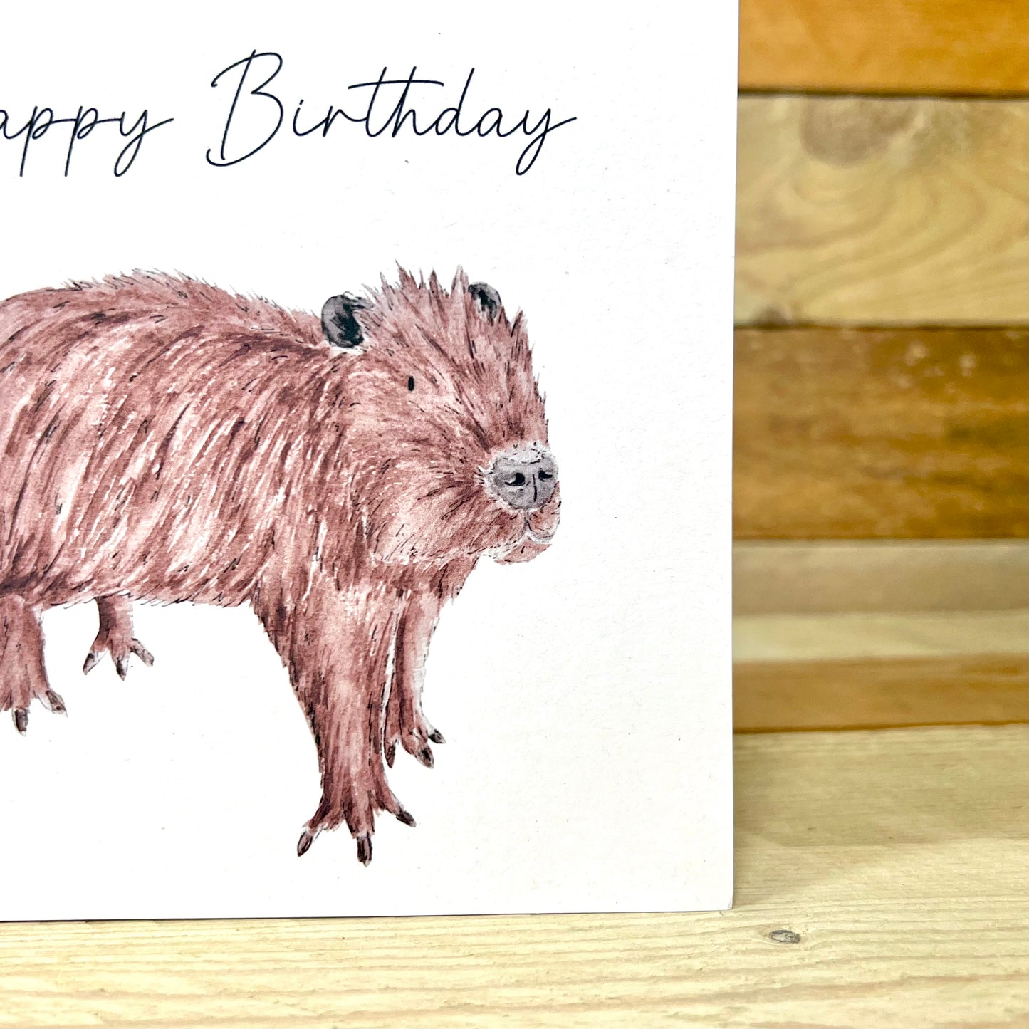 Clive the Capybara Birthday Card