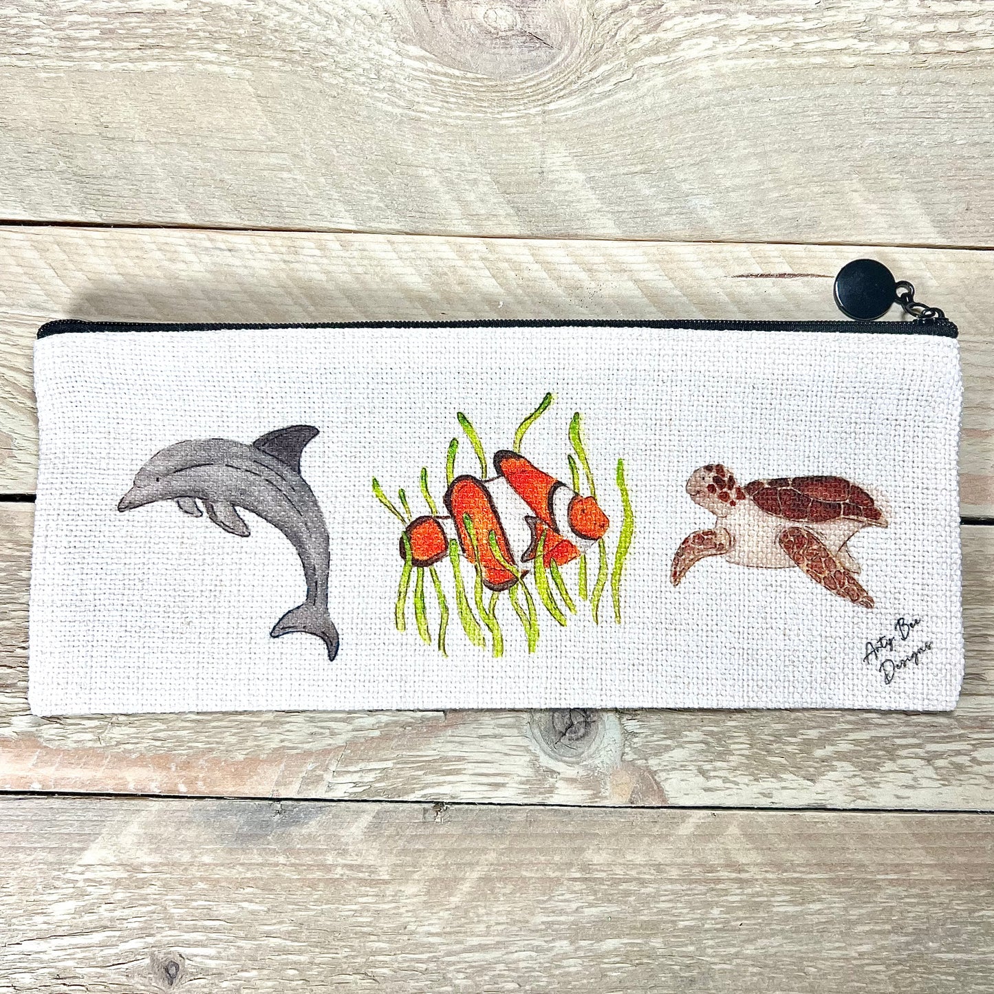 Under the Sea Linen Pencil Case