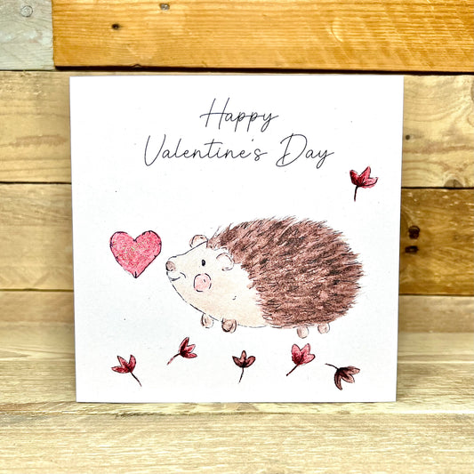 Love From Spike Hedgehog Valentine's Card