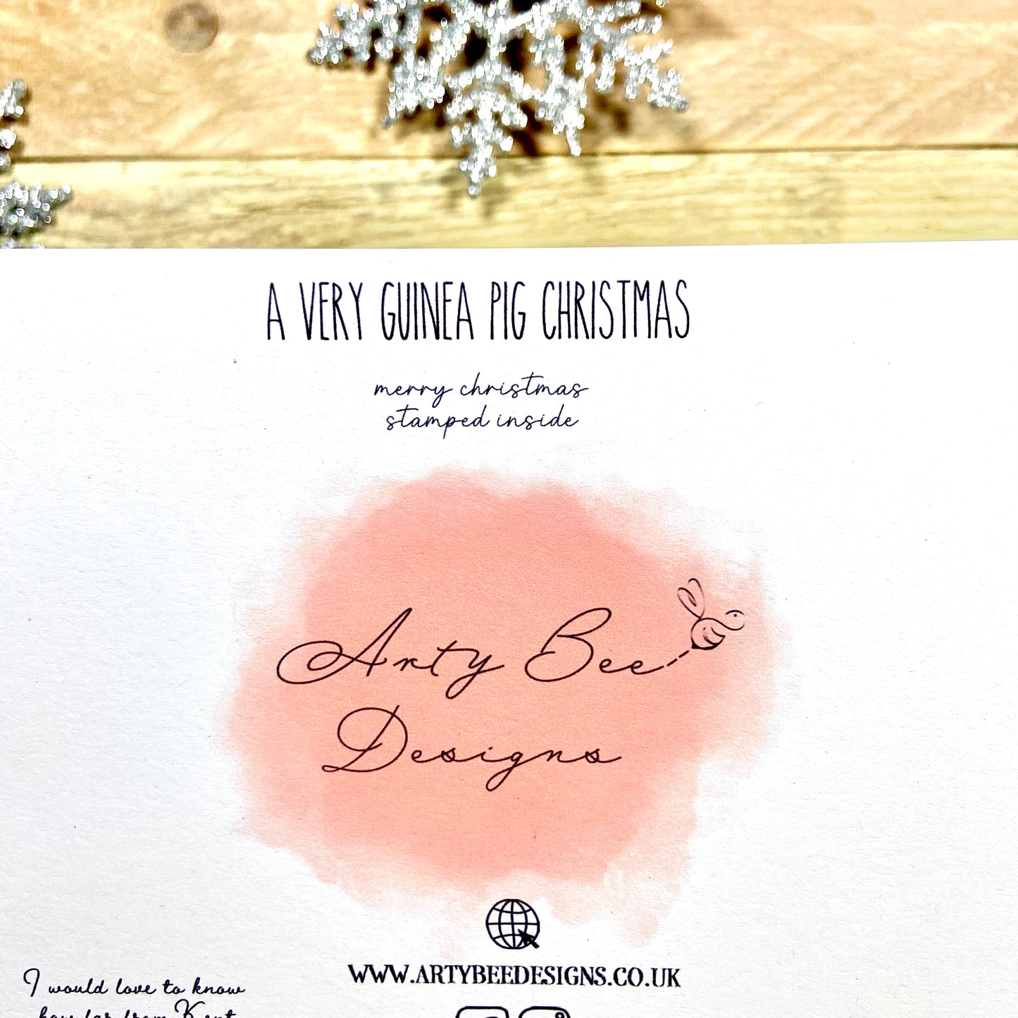 A Very Guinea Pig Christmas Christmas Card