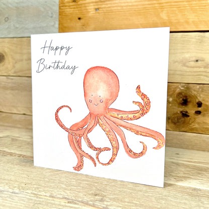 Ollie the Octopus Birthday Card