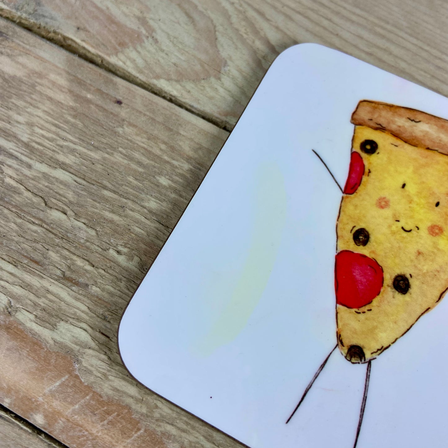 Wonky Pizza Coaster