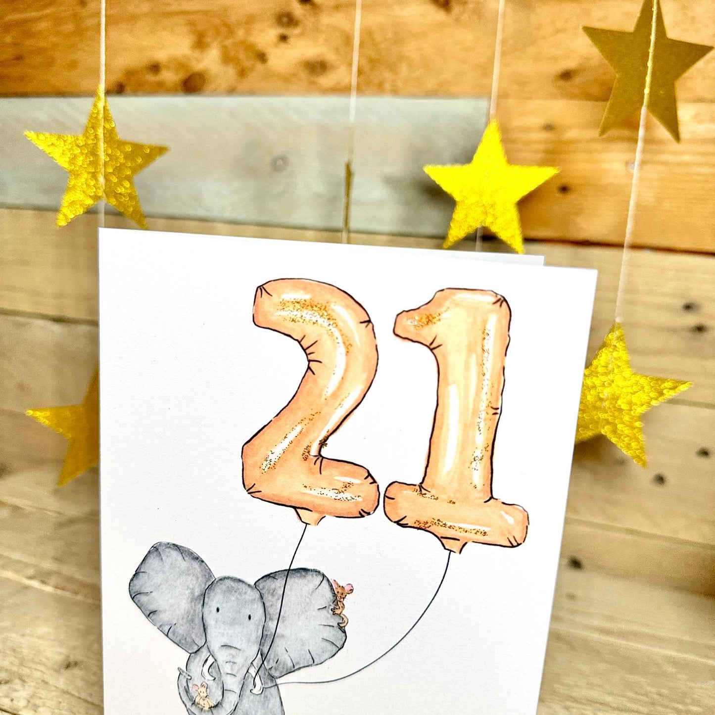 Nelly Turns Twenty One Birthday Card