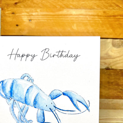 Lennox the Lobster Birthday Card