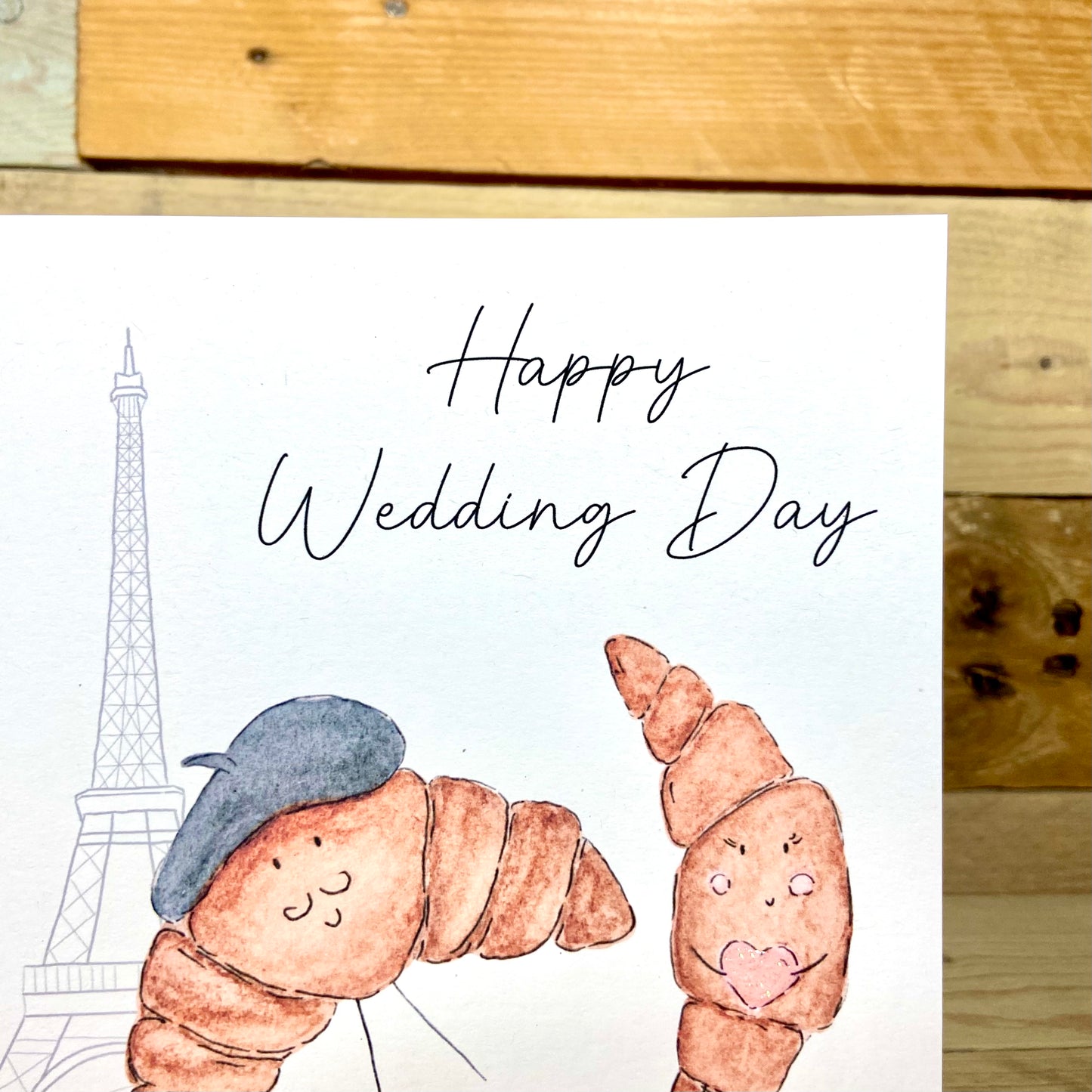 Pierre and Av La Patisseries Wedding Card