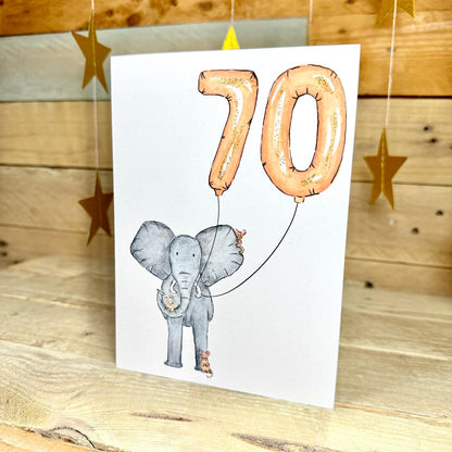 Nelly Turns Seventy Birthday Card