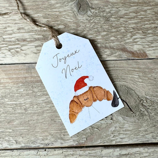 Croissant Christmas Gift Tags