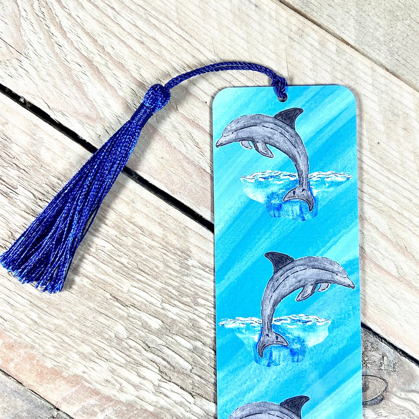 Dolphin Metal Bookmark With Tassel